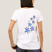 Blauwe en Paarse sterren T-shirt (Achterkant)