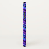 Blauwe en paarse strepen Case-Mate iPhone case (Achterkant / rechts)