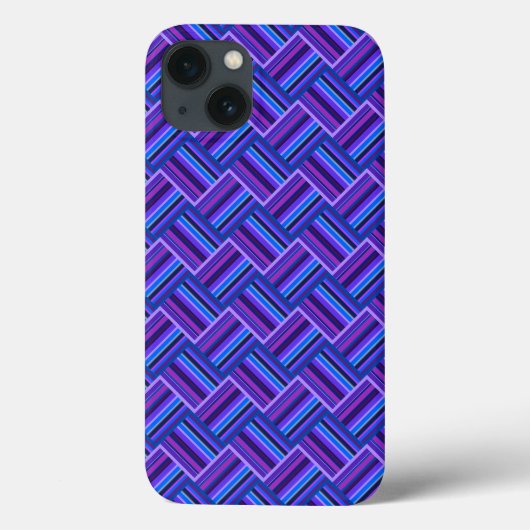 Blauwe en paarse strepen Hoesje-Mate iPhone cas Case-Mate iPhone Case (Achterkant)
