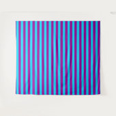 Blauwe en Paarse strepen ontwerp Wandkleed (Voorkant (horizontaal))