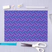 Blauwe en paarse strepen tissuepapier (Craft)