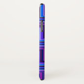 Blauwe en paarse strepen trappen Case-Mate iPhone case (Achterkant / rechts)