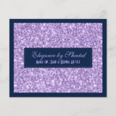 Blauwe en Paarse textuur afdrukken Flyer (Voorkant)