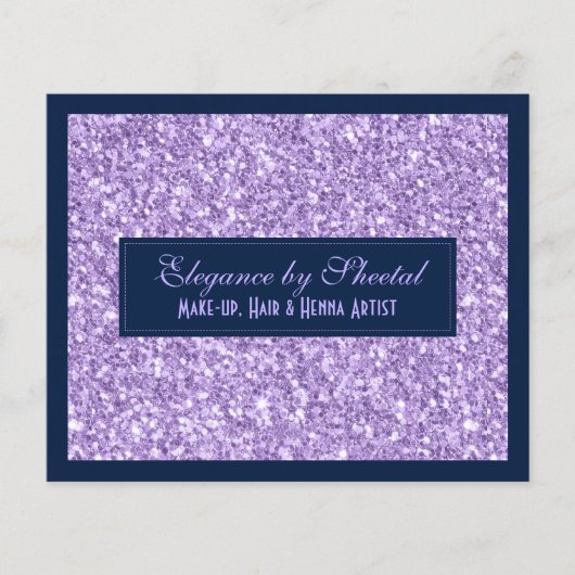 Blauwe en Paarse textuur afdrukken Flyer (Voorkant)