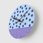 Blauwe en Paarse Tijd voor Fun Ronde Klok (Hoek)