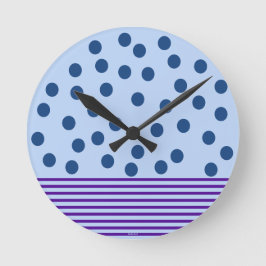 Blauwe en Paarse Tijd voor Fun Ronde Klok