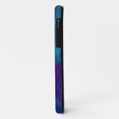 Blauwe en paarse uitstrijkjes Case-Mate iPhone case (Achterkant/links)