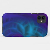 Blauwe en paarse uitstrijkjes Case-Mate iPhone case (Achterkant (horizontaal))