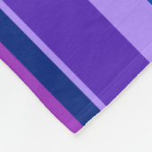 Blauwe en paarse verticale strepen fleece deken (Hoek)