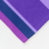 Blauwe en paarse verticale strepen fleece deken (Hoek)