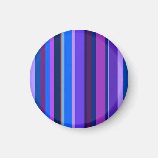 Blauwe en paarse verticale strepen magneet (Voorkant)