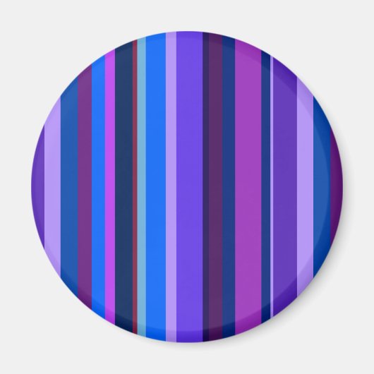 Blauwe en paarse verticale strepen magneet (Voorkant)
