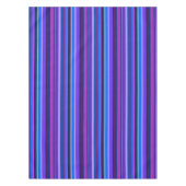 Blauwe en paarse verticale strepen tafelkleed (Voorkant)