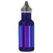 Blauwe en paarse verticale strepen waterfles  (Links)