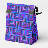 Blauwe en paarse vierkante schalen bedankdoosjes (Achterkant)