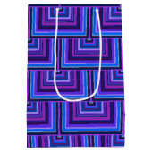 Blauwe en paarse vierkante schalen medium cadeauzakje (Achterkant)