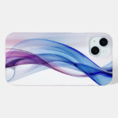 Blauwe en paarse vloeiende vormen Case-Mate iPhone case (Achterkant (horizontaal))
