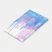Blauwe en Paarse Waterverf | Blocnote Post-it® Notes (Schuin)