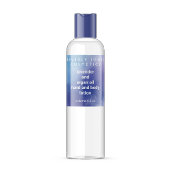 Blauwe en Paarse waterverf cosmetica flesetiket Etiket