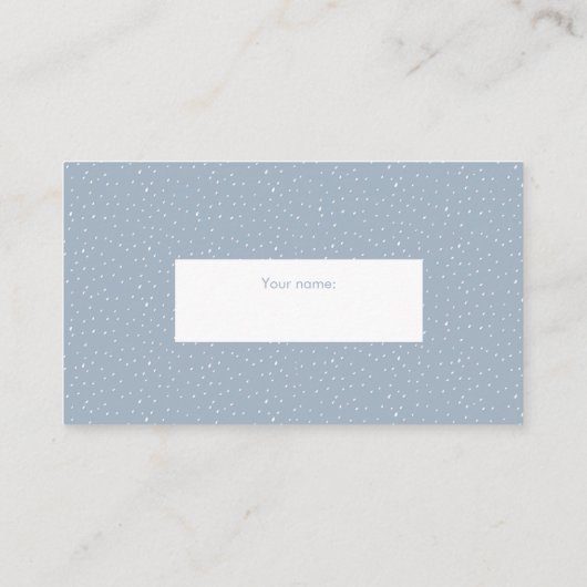 Blauwe en paarse waterverf Luier Raffle ticket Informatiekaartje (Achterkant)