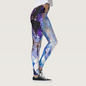 Blauwe en Paarse yogabroek Leggings (Rechts)