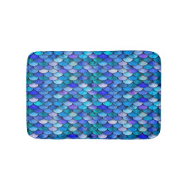 Blauwe en paarse zeemeerminnen badmat