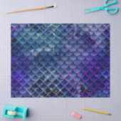 Blauwe en Paarse zeemeerminnen ontkoppelen Tissuepapier (Craft)