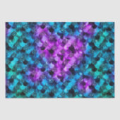 Blauwe en Paarse zeeschelpen Tissuepapier (Voorkant)