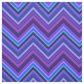 Blauwe en paarse zigzagstroken stof (Swatch)