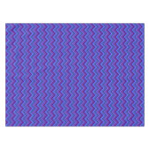 Blauwe en paarse zigzagstroken tafelkleed (Voorkant (Horizontaal))