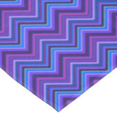 Blauwe en paarse zigzagstroken tafelkleed (Gekanteld)