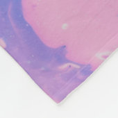 BLAUWE EN PASTEL-PAINT FLEECE DEKEN (Hoek)