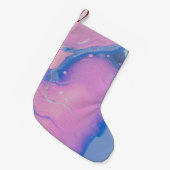 BLAUWE EN PASTEL-PAINT KLEINE KERSTSOK (Voorkant (Hangend))
