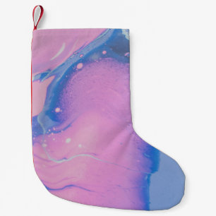 BLAUWE EN PASTEL-PAINT KLEINE KERSTSOK
