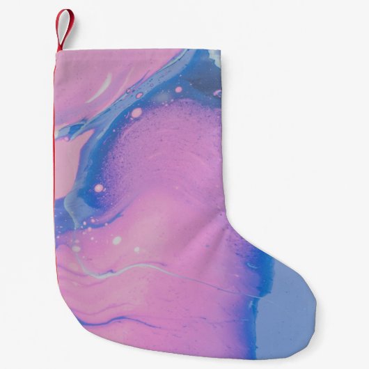 BLAUWE EN PASTEL-PAINT KLEINE KERSTSOK (Voorkant)