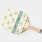 Blauwe en Rode Bloemen, Blauw, Jouw naam Tafeltennisbatje (Zijkant)