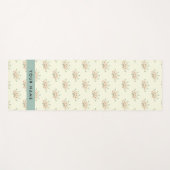 Blauwe en Rode Bloemen, Blauw, Jouw naam Yogamat (Voorkant (horizontaal))