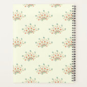 Blauwe en Rode Bloemen, Rood, Uw Naam Planner (Achterkant)