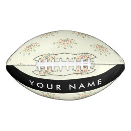 Blauwe en Rode Bloemen, Zwart, Je Naam American Football