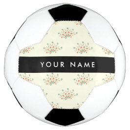 Blauwe en Rode Bloemen, Zwart, Je Naam Voetbal