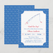 Blauwe en rode Gevist babyschoeisel Kaart (Voorkant / Achterkant)