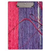 Blauwe en rode handgemaakte Thaise zijde Klembord (Voorkant)