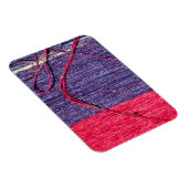 Blauwe en rode handgemaakte Thaise zijde Magneet (Rechterzijde)