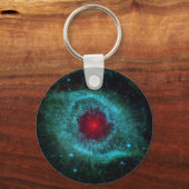 Blauwe en rode "helix nebula star"-cluster sleutelhanger (Voorkant)