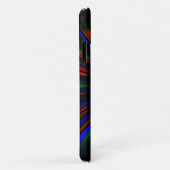 Blauwe en rode lichtstrepen Case-Mate iPhone case (Achterkant/rechts)