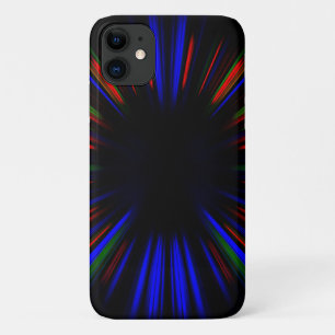 Blauwe en rode lichtstrepen Case-Mate iPhone case