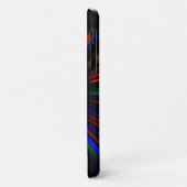Blauwe en rode lichtstrepen Case-Mate iPhone case (Achterkant/links)