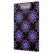 Blauwe en rode neonbloem klembord (Links)