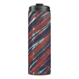 Blauwe en Rode Spiraal Thermosbeker