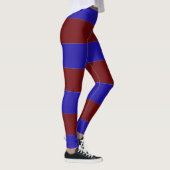 Blauwe en rode strepen leggings (Rechts)